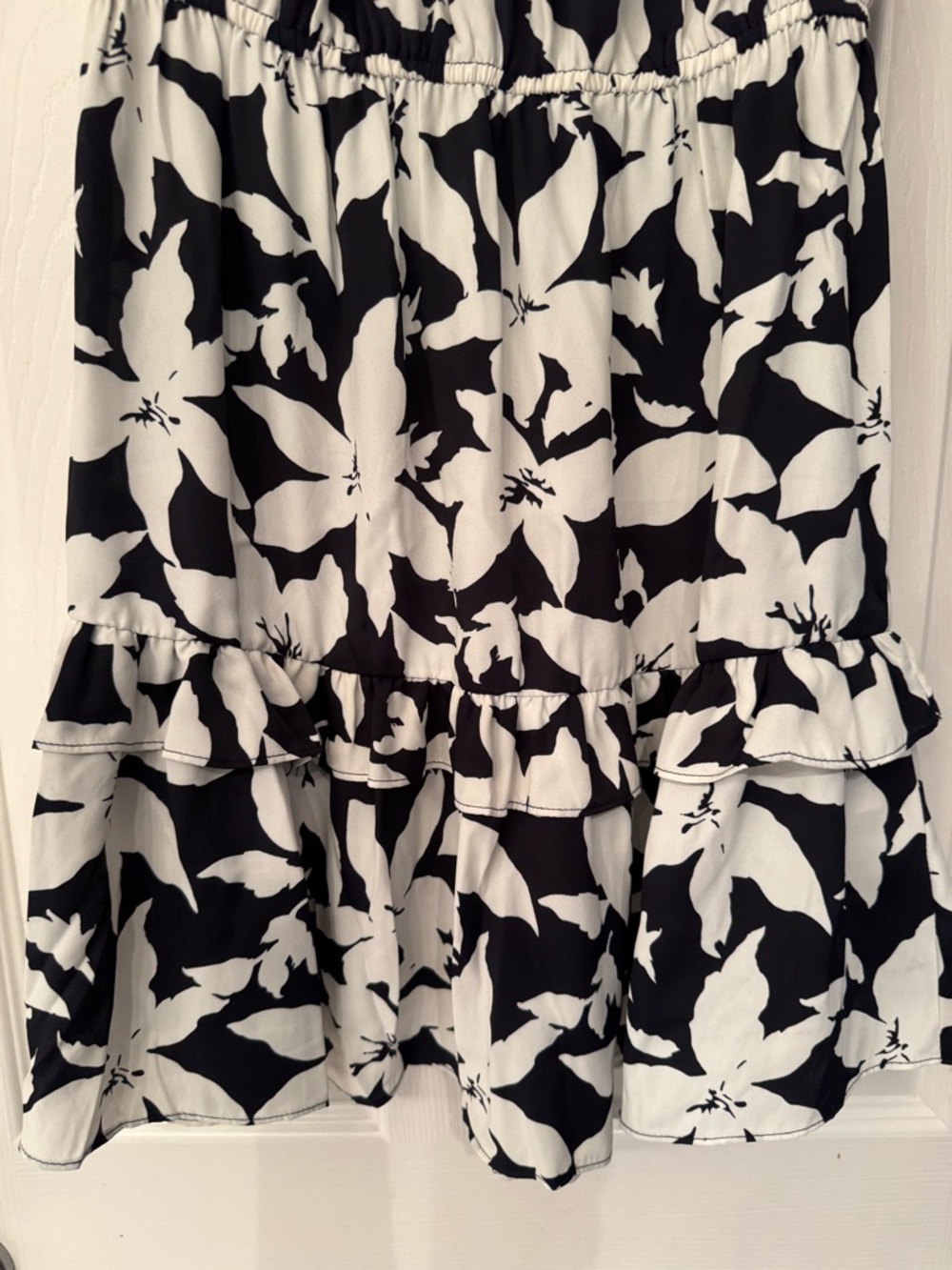 Joie Krystina Ruffle Trim Floral Dress Deep Sea Women’s Blackish Blue Size XS - Picture 9 of 14